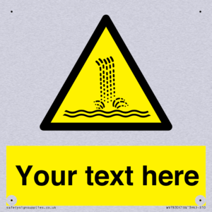 Custom warning artificial waterfall